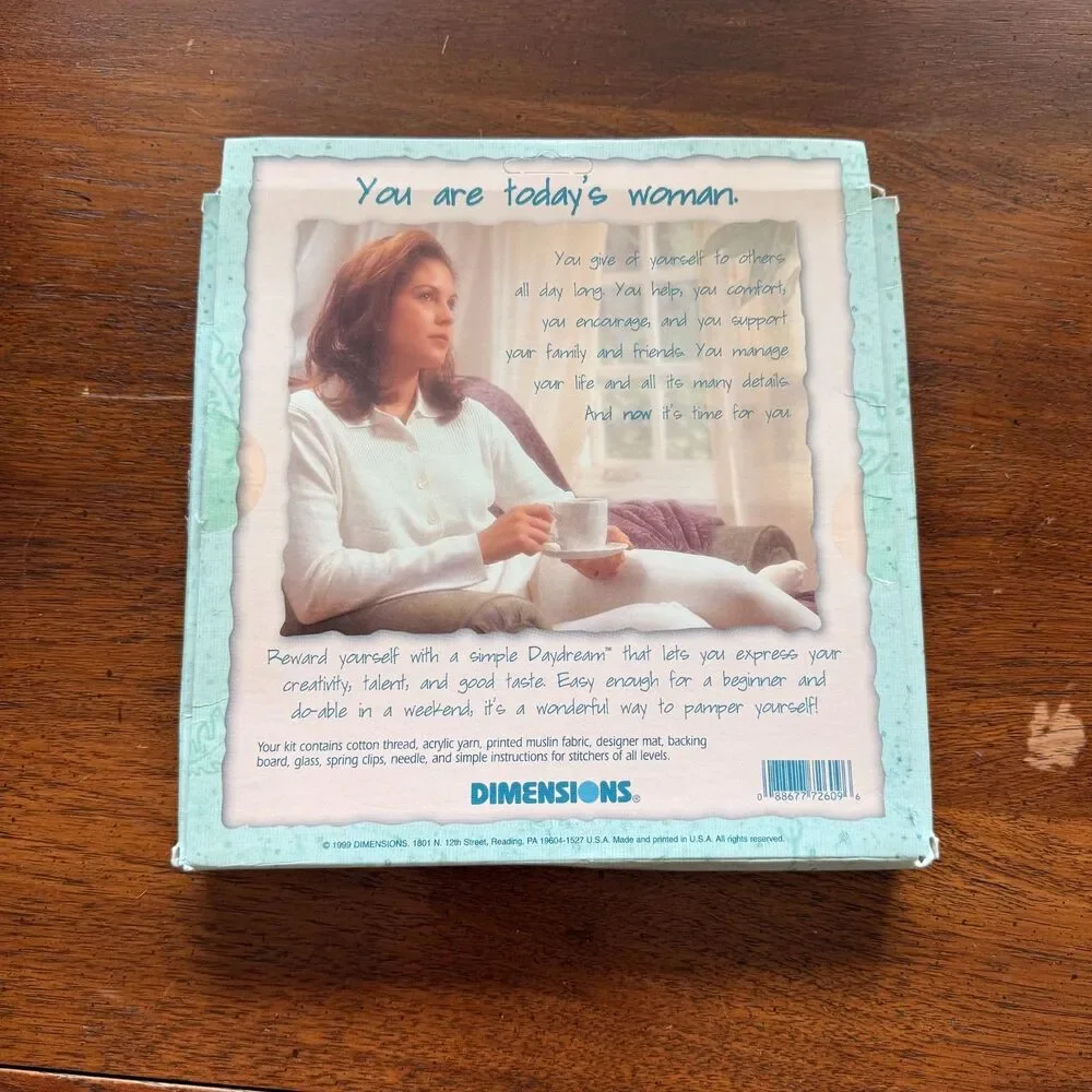 Dimensions Daydreams Cross Stitch Embroidery Kits Lot of 3 Under Glass Unused